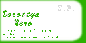 dorottya mero business card